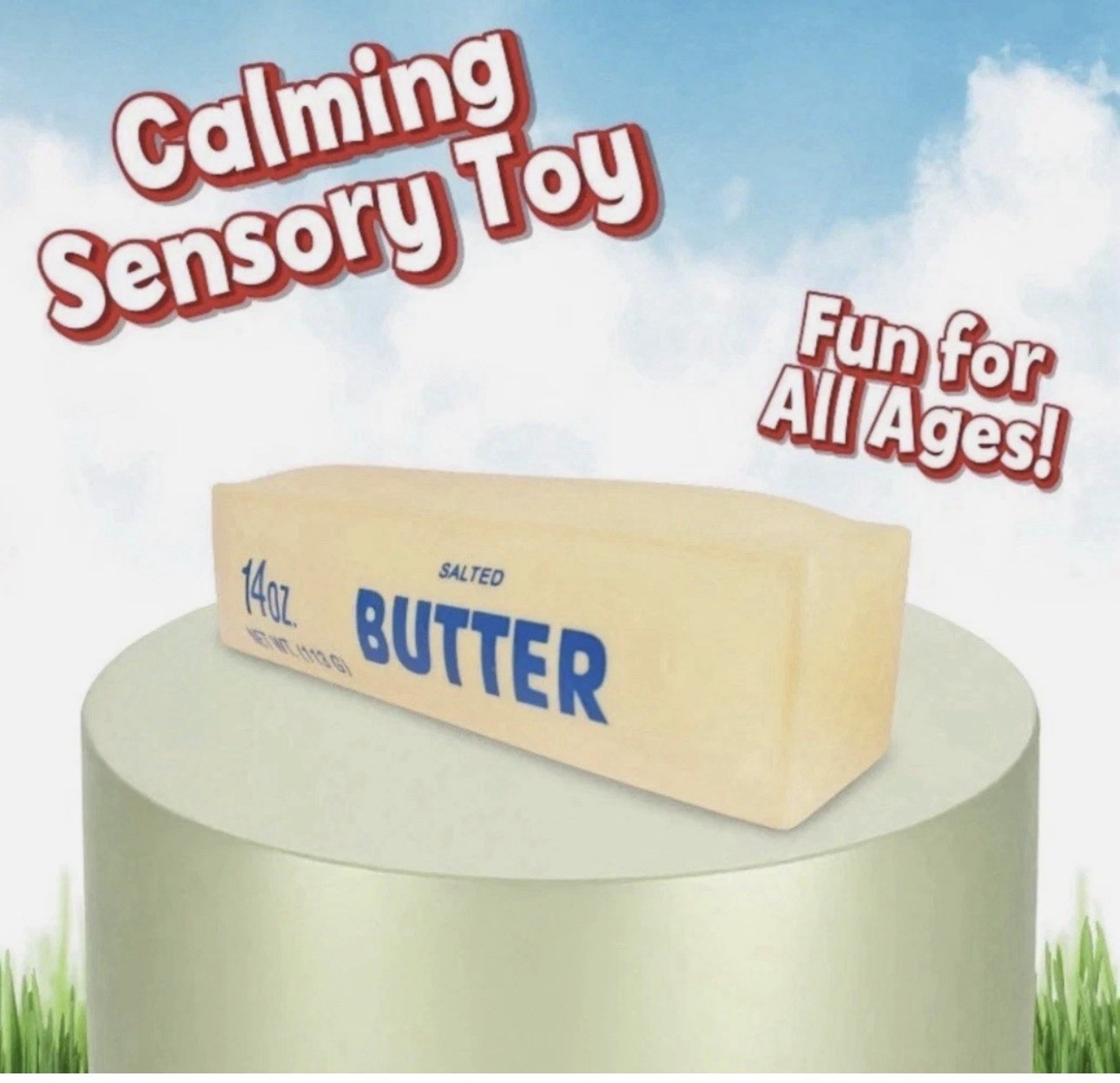 Sunny Days Squeezy Butter Tiktok Viral Sensory Stress Relief Squeeze Toy 🧈