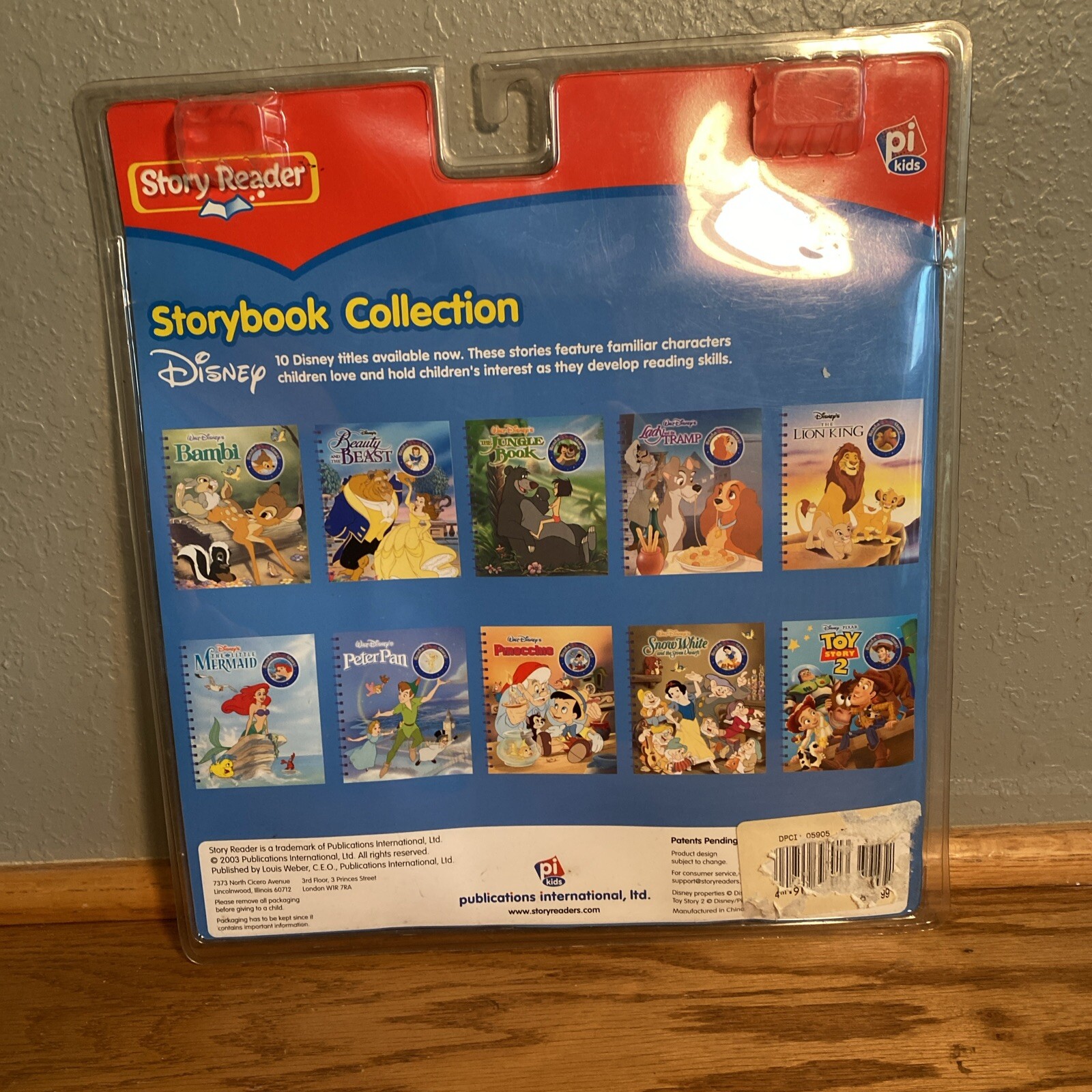 Story Reader 3 Storybooks Disney Collection (Read Aloud as you turn Pages) NIP