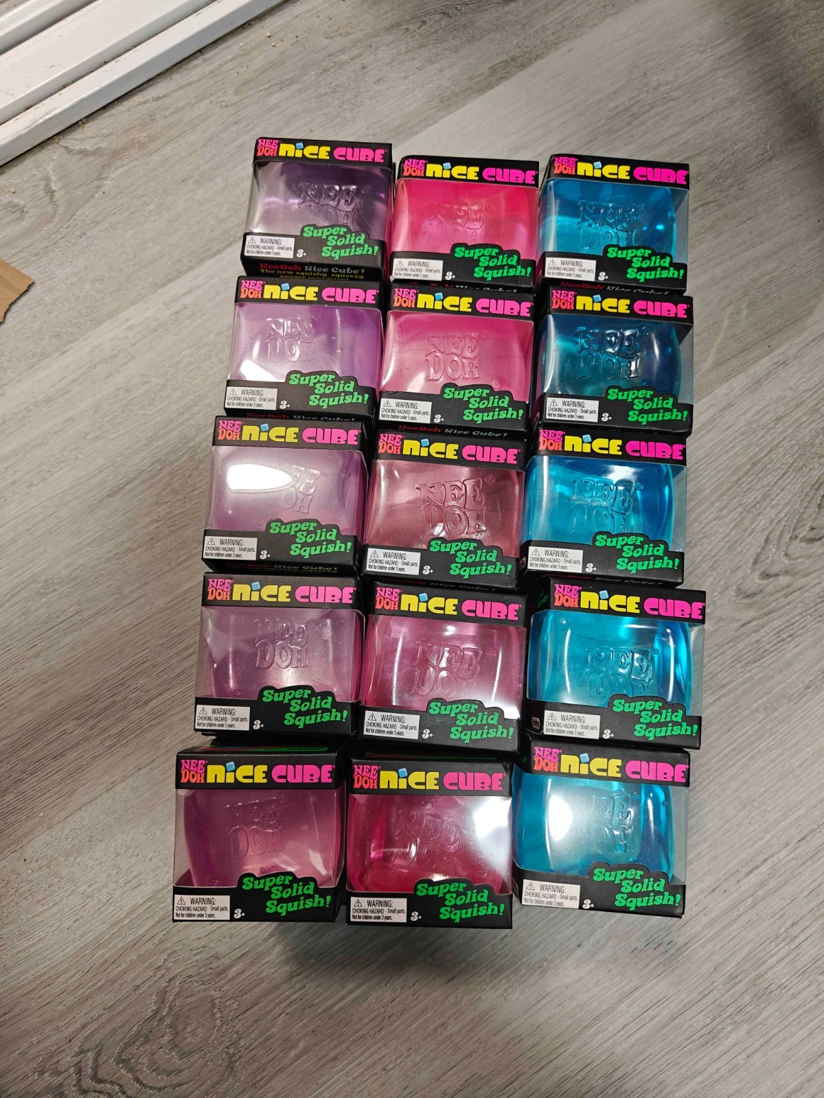 Needoh Nice Cube Lot of 30 (10 of each color)