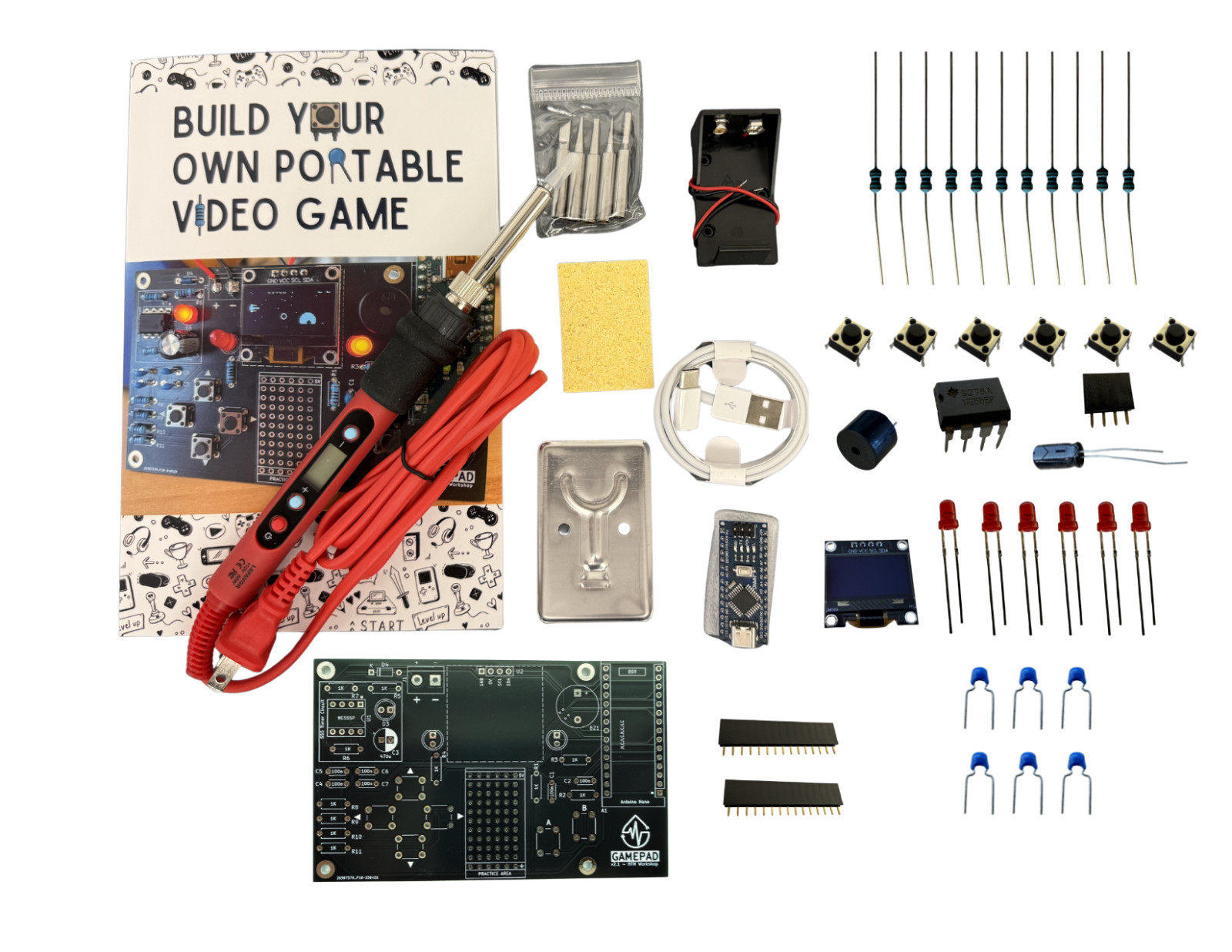 GamePad Quest Definitive Edition – A DIY Video Game Electronics Kit for makers