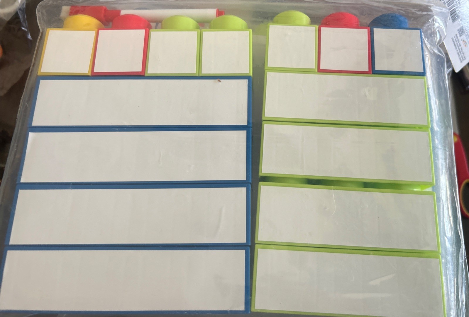 New Building Block Dry Erase Blank Blocks 15 Blocks Marker Sheet Learn