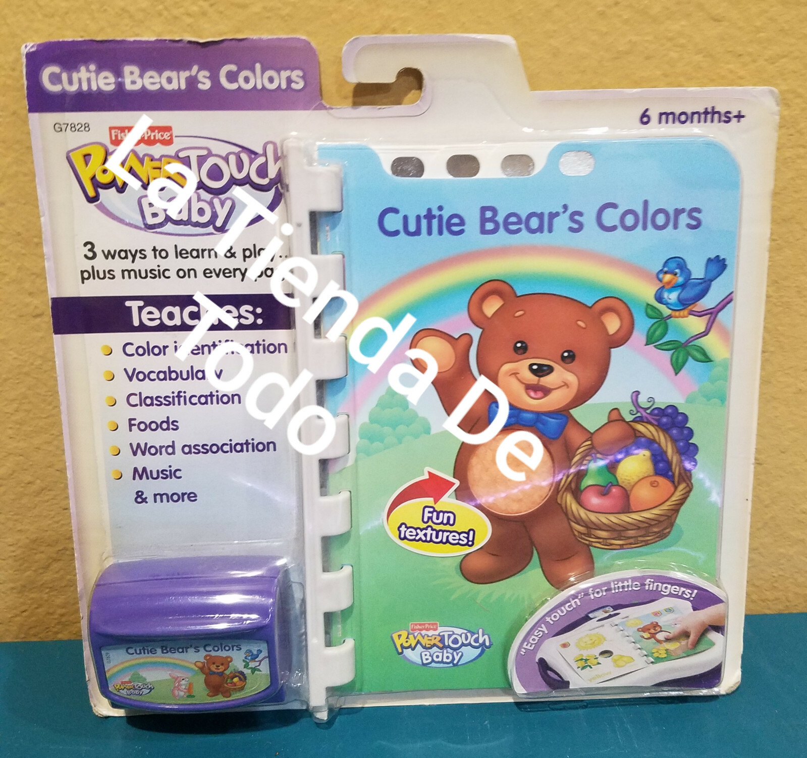 CUTIE BEARS COLORS BOOK & CARTRIDGE FOR POWERTOUCH POWER TOUCH BABY SYSTEM READ