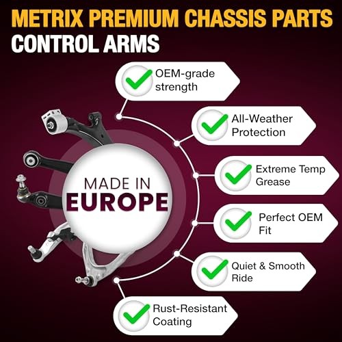 Metrix Front Lower Control Arm Left Right w Ball Joint Kit Suspension Parts
