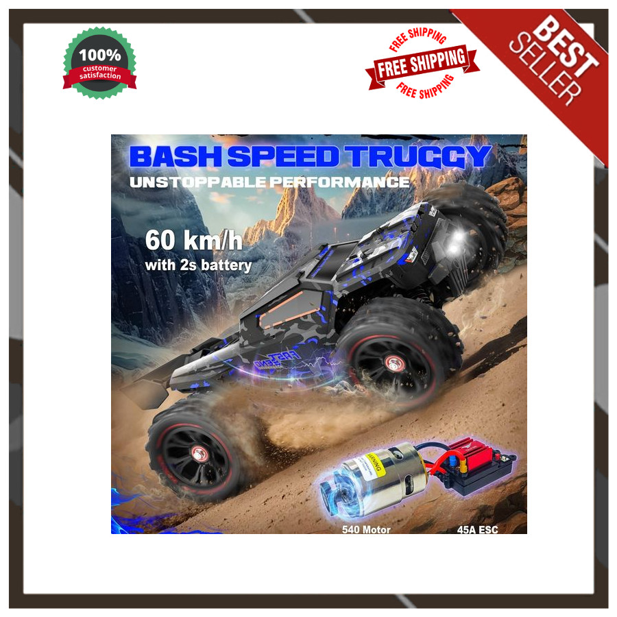 1/14 Brushless RC Cars for Adults Fast 60+ mph, RC Trucks 4×4 Offroad