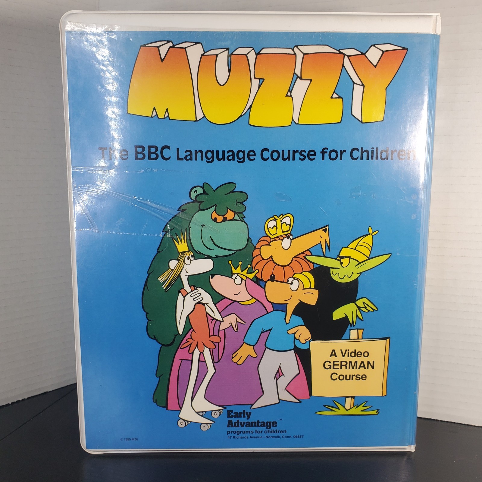 Muzzy I and II Video German Early Advantage BBC Language Courses 1990 VHS