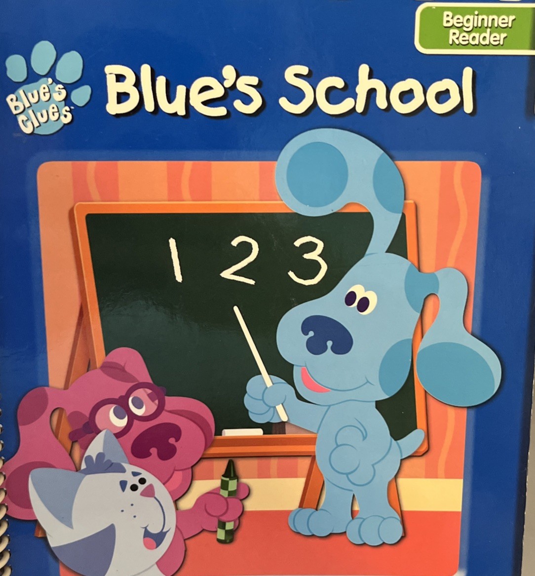 Blue’s Clues Beginner Reader 3-5 Years Blue’s School Fisher-Price 2003 Vintage
