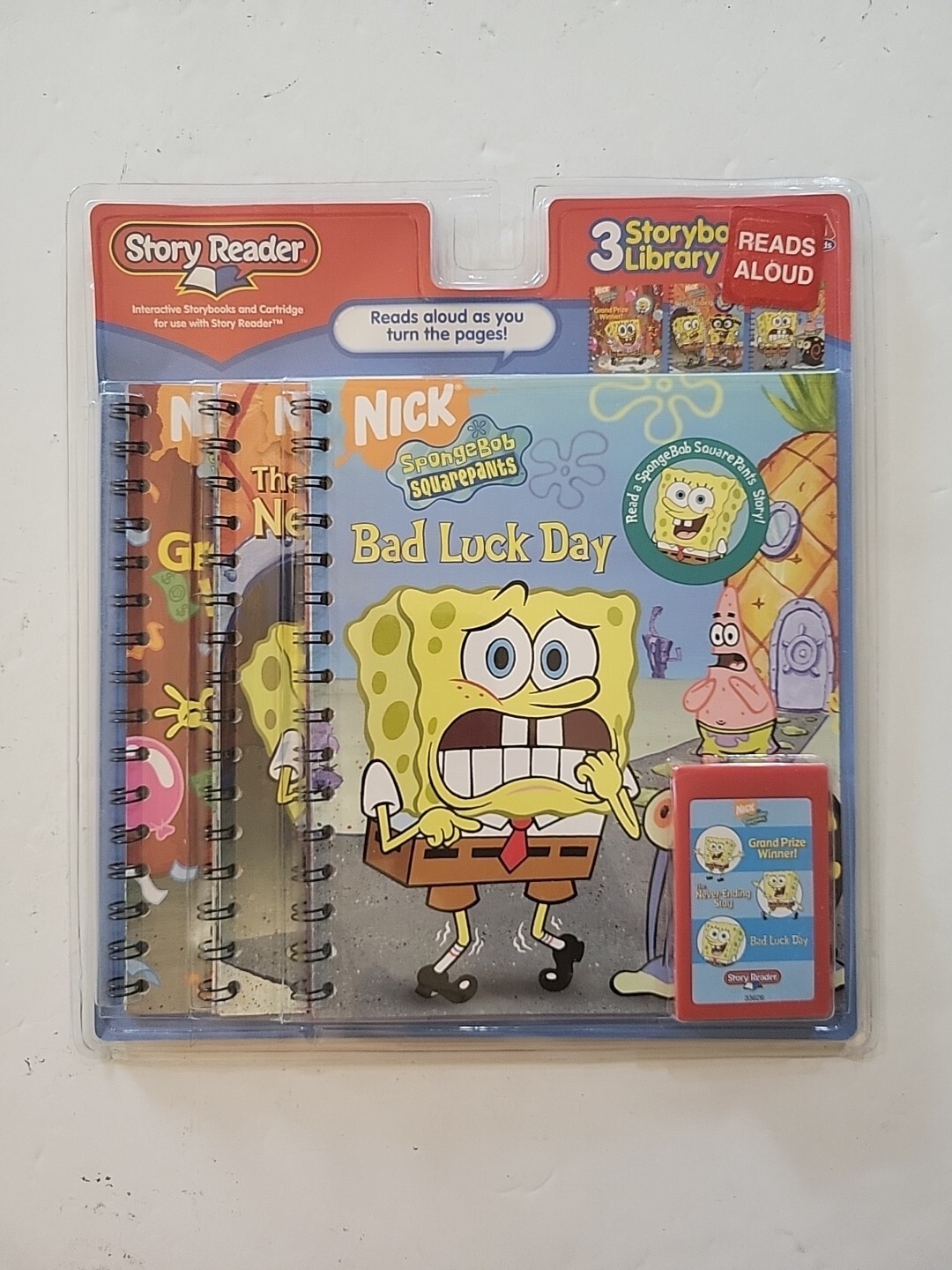 Story Reader 3 Storybooks SPONGEBOB SQUAREPANTS Nick Jr NEW SEALED 2005 PI Kids