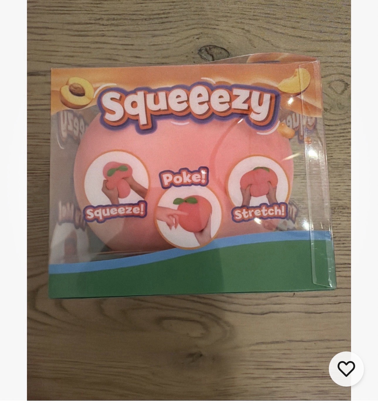 Sunny Days Jumbo Squeeezy Peach Squishy Toy 🍑 Stress Relief SHIPS FAST NEW