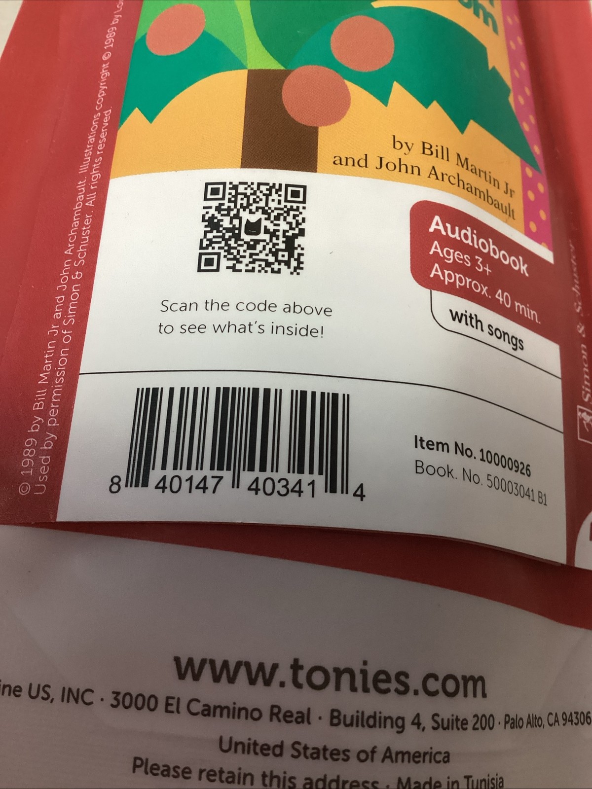 Tonies Chicka Chicka Boom Boom and Other Stories Audio Toy Figurine NEW