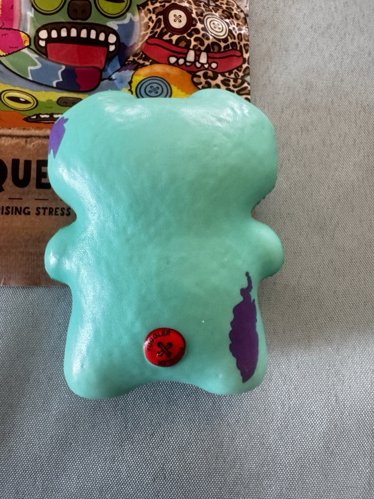 New Fuggler Squeezables 4″ Soft Rising Stress Relief Foam Gaptooth McGoo Teal