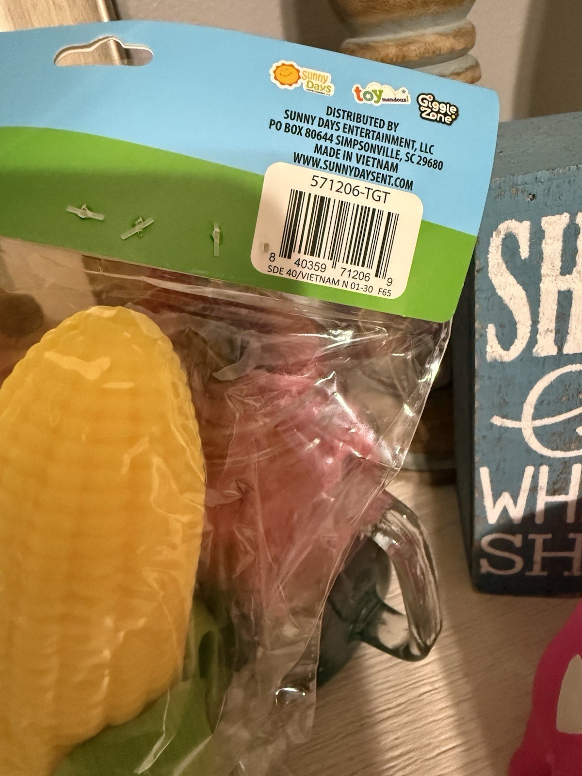 Sunny Days Squeeezy Corn on the Cob Squishy Toy Squeezy Viral Sensory Fidget