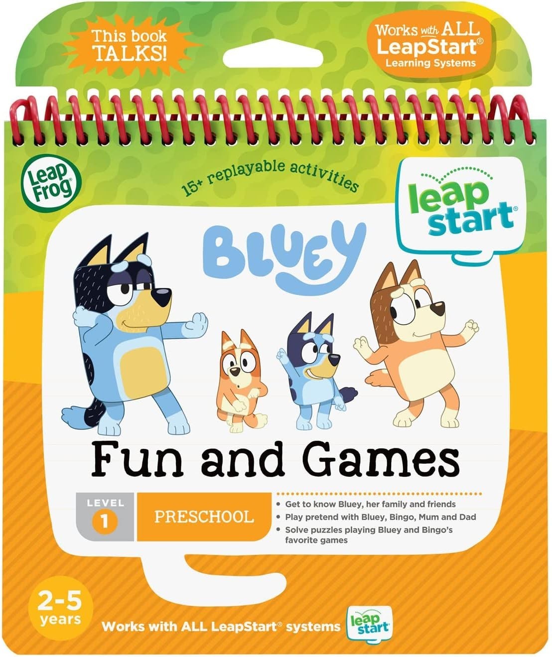 Interactive Bluey Fun and Games Activity Book – 15+ Learning Activities for Kids
