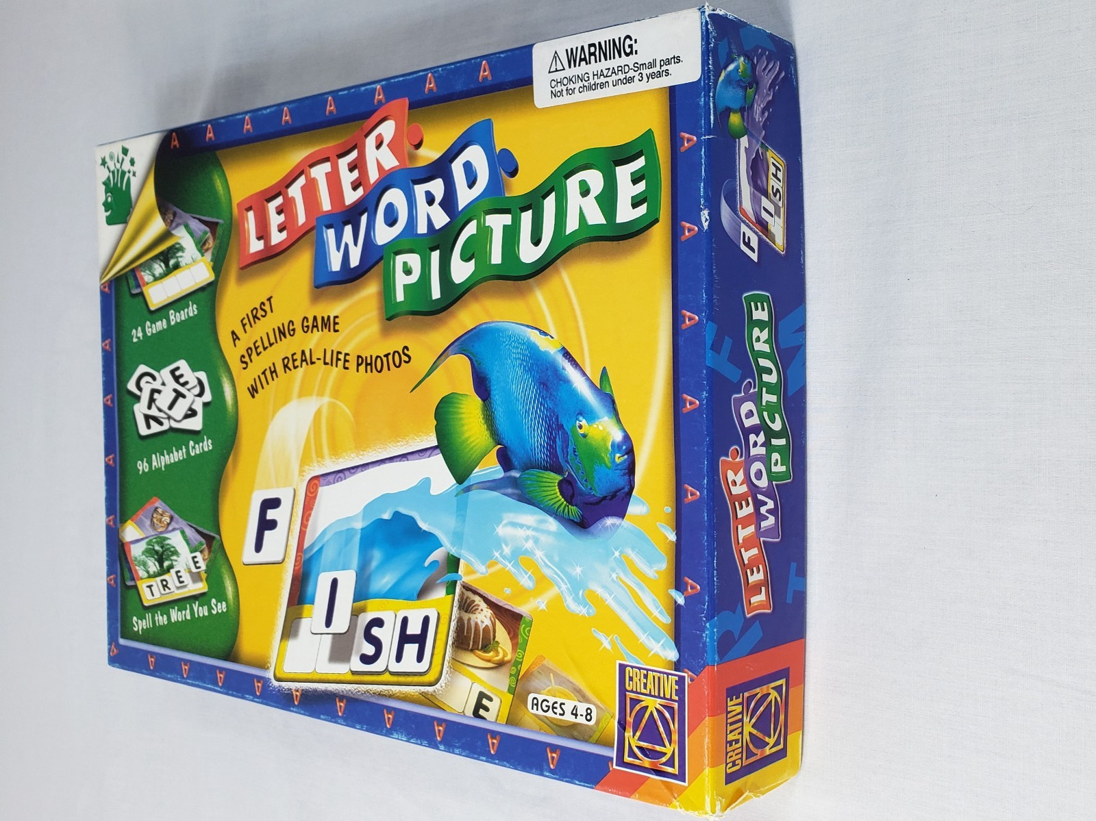 Vintage Spelling Game Letter Word Picture Ages 4-8 Colorful Creative Pre-owned