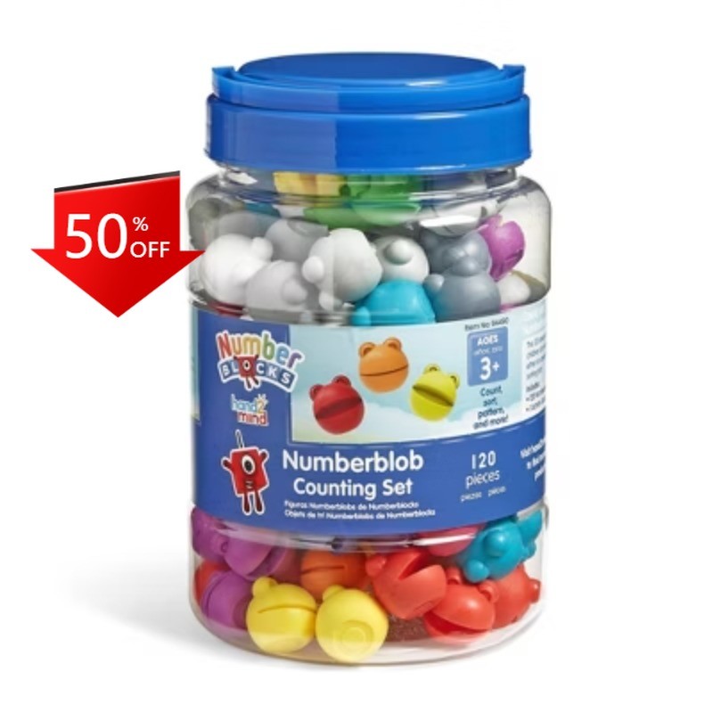 Hand2Mind Numberblocks Numberblob Counting Set – 120pc: Math Kit for 3rd Grade