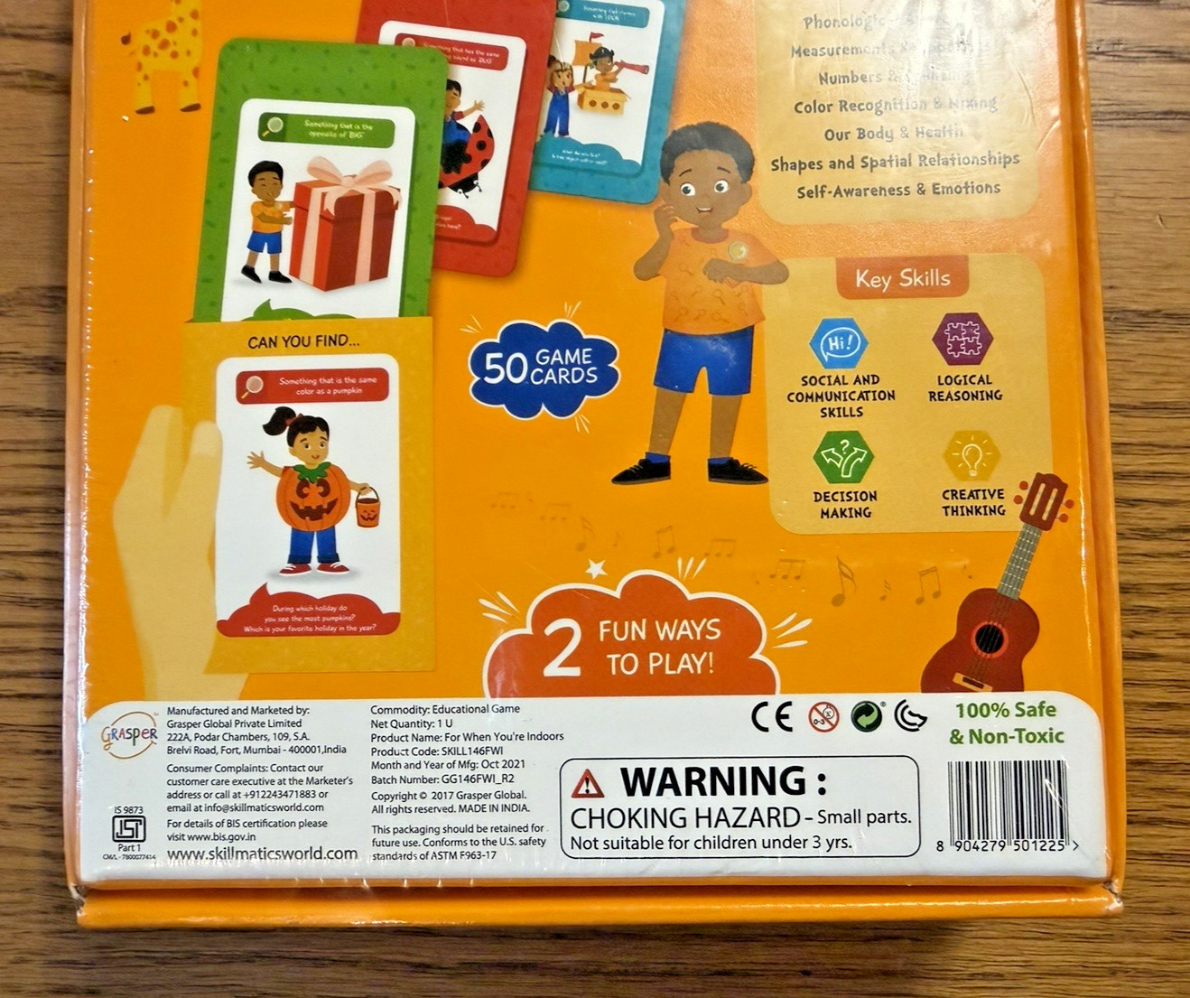 Skillmatics FOUND IT Indoors Scavenger Hunt Card Game Educational NEW Sealed