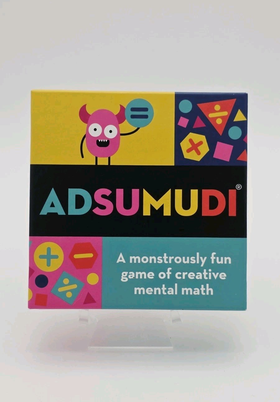 ADSUMUDI MATH CARD GAME – 2 TO 8 PLAYERS AGES 9+ – EUC, PRE-OWNED, COMPLETE