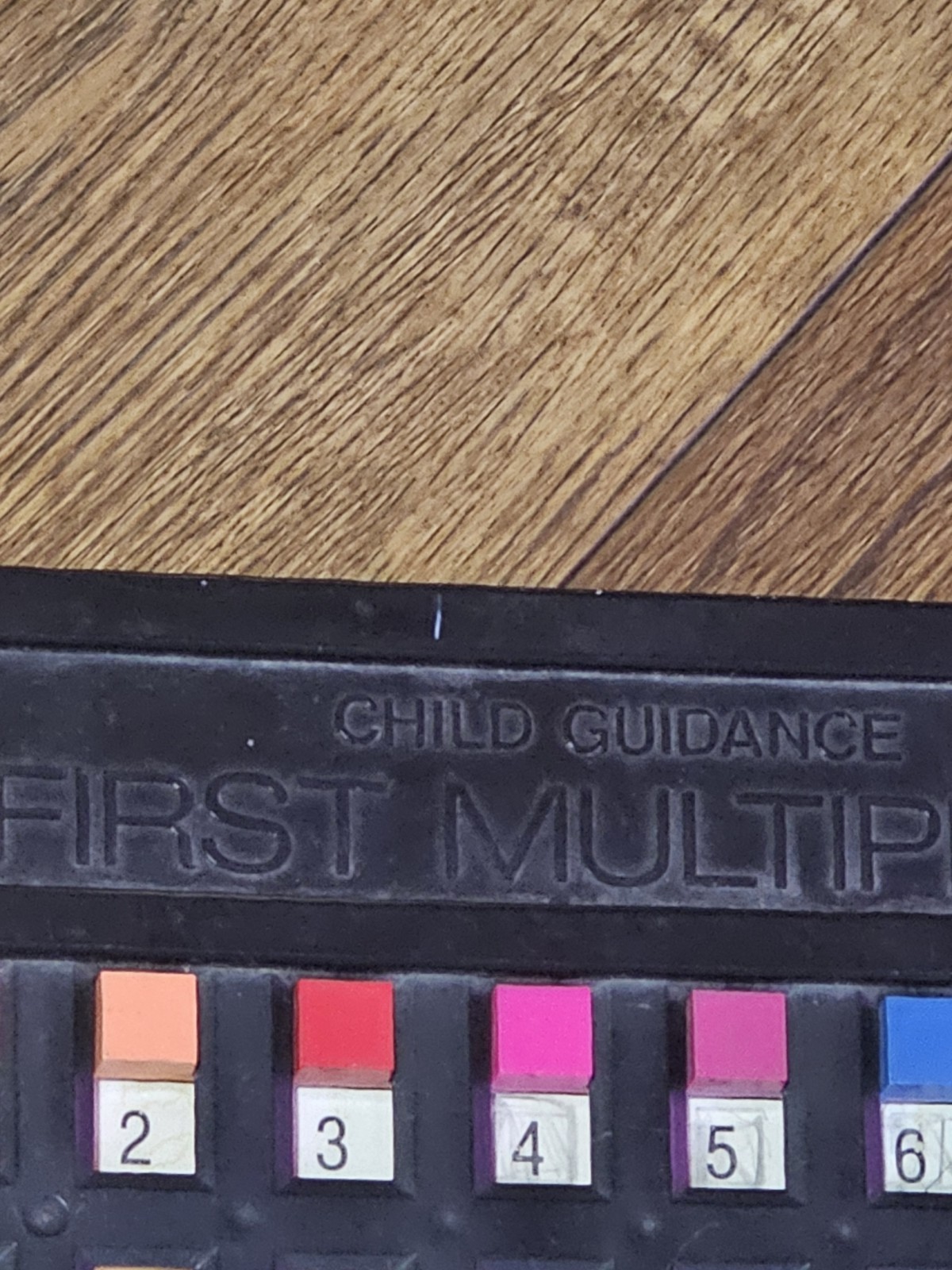 1979 Gabriel Child Guidance First Multiplier Mathematics Learning Device Written