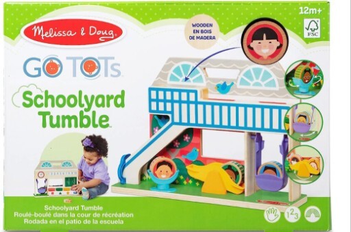 (2) Melissa and Doug Wooden Lacing Beads, Go Tots Schoolyard Tumble Montessori