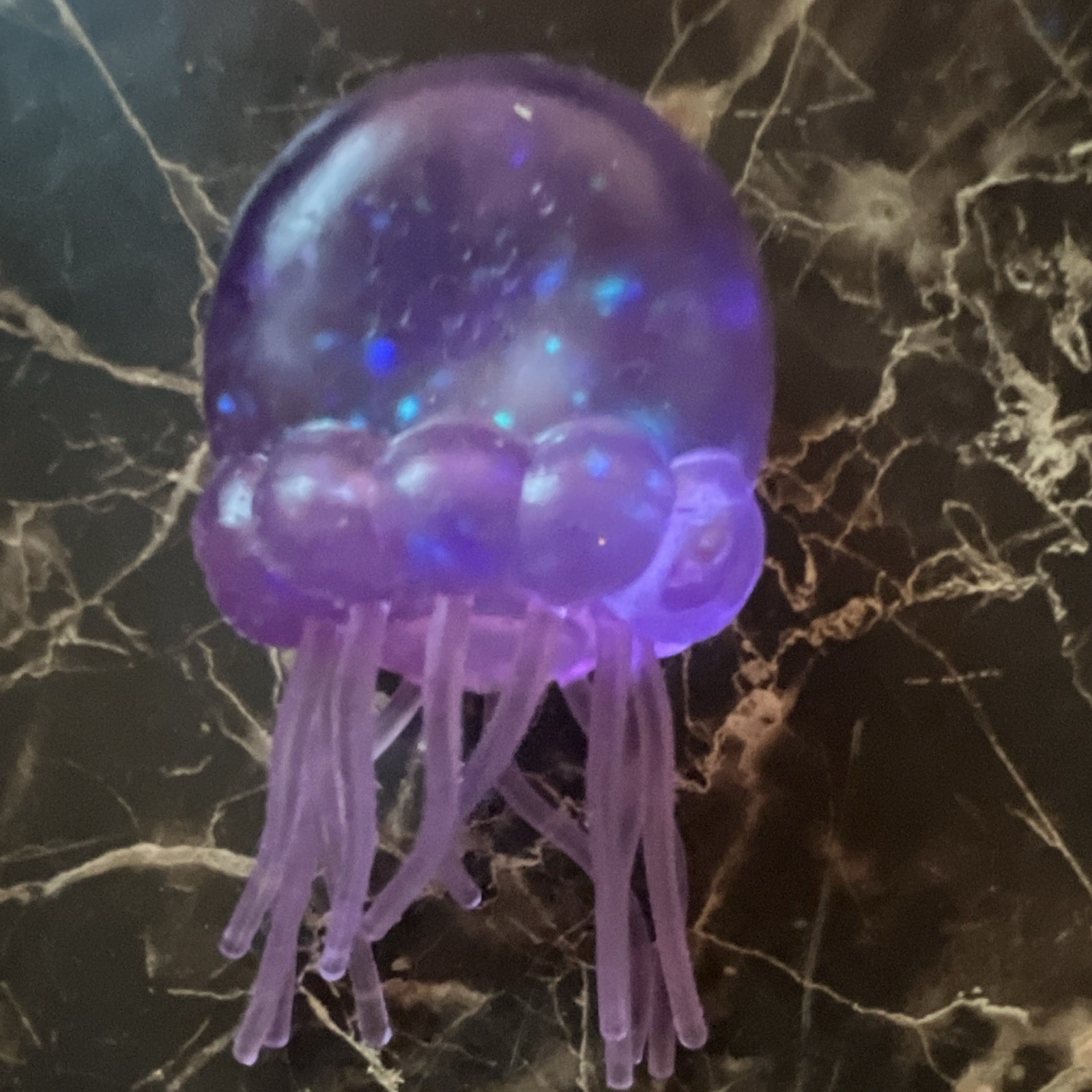 Zuru Blue Jelly Cube & Purple Jellyfish Sensory Tactile Squeeze Toys