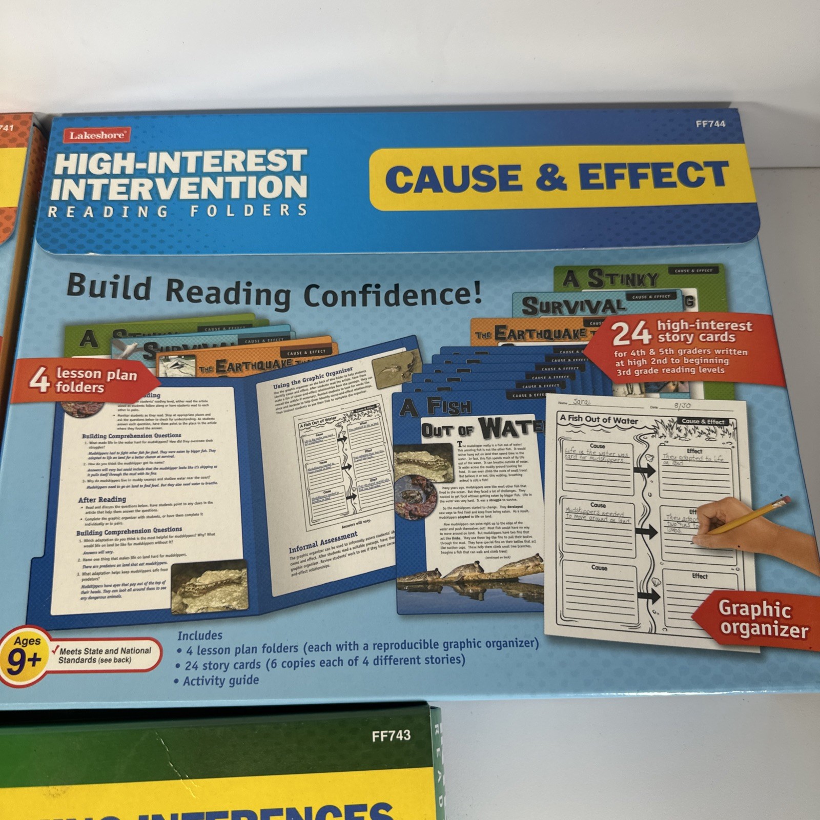 Lakeshore High-Interest Intervention Reading Folders Lot of 5 Sets Ages 9+