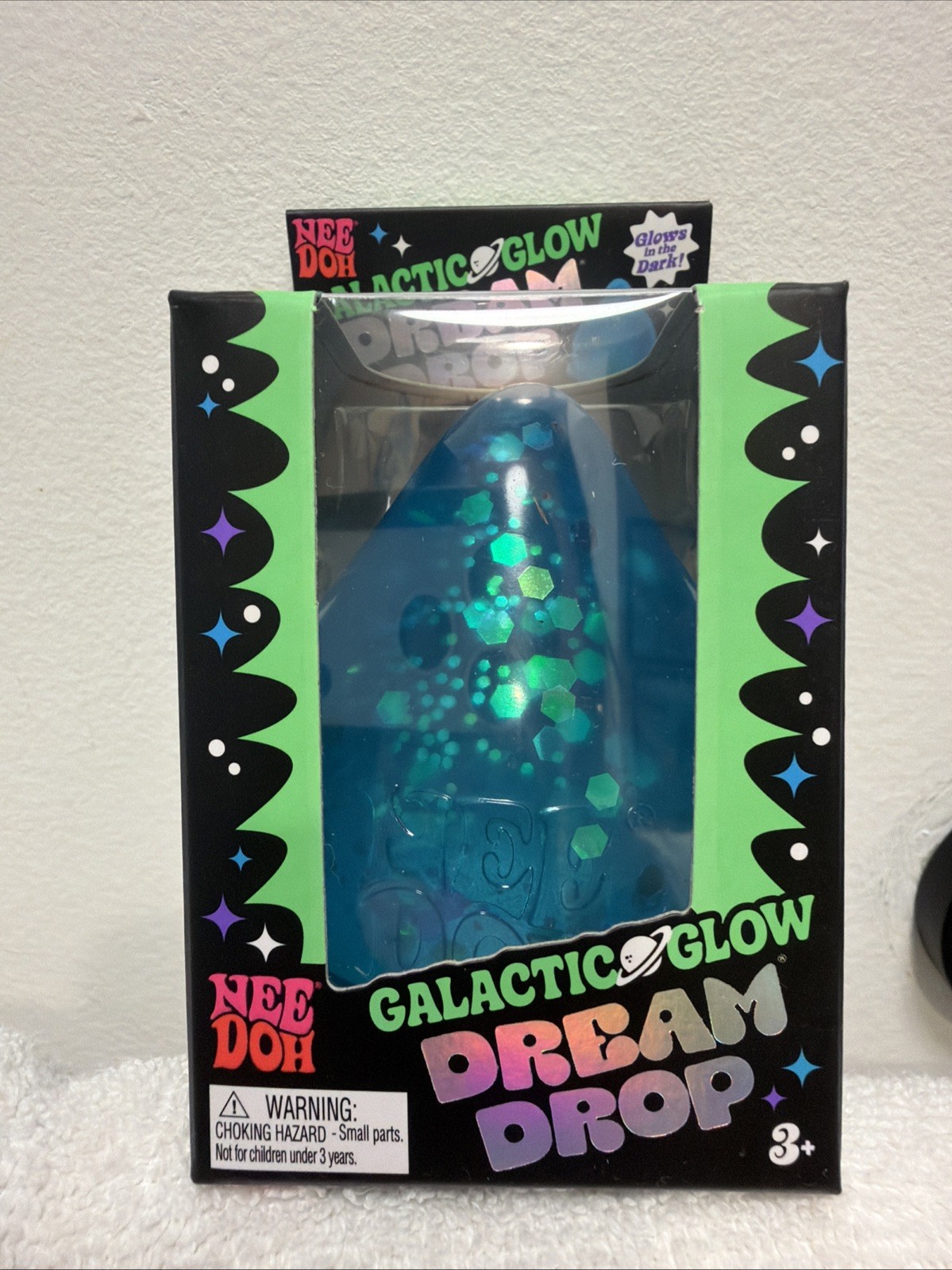 BLUE Needoh Nee Doh Galactic Glow Dream Drop EXTREMELY RARE AUTHENTIC