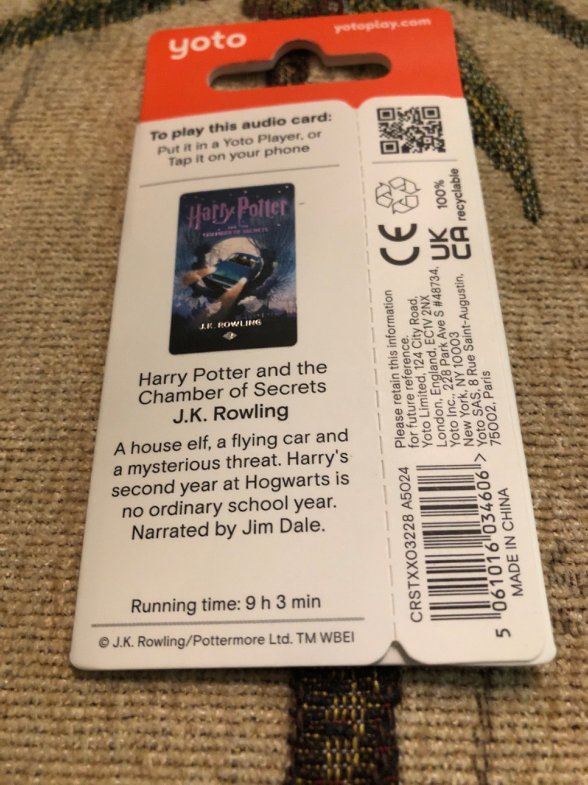Yoto Harry Potter and the Chamber of Secrets Audio Card: for Yoto Player Compati