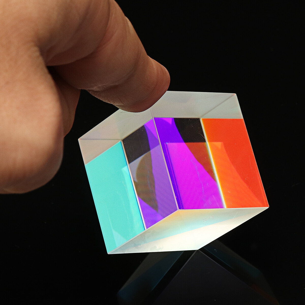 35mm Beam Combiner Light Splitter Dichroic Mirror Lens Cube Prism Optical Glass