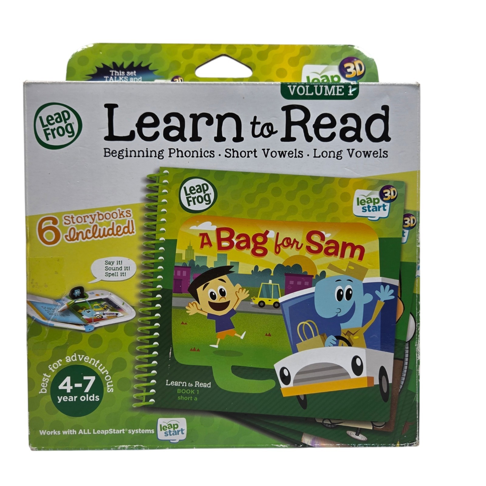 LeapFrog LeapStart Learn to Read Volume 1 Six Books NIB