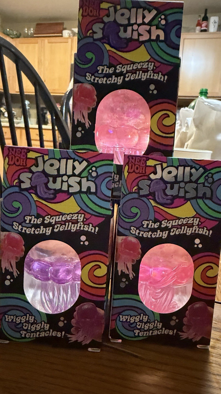 NeeDoh Lot Of 3 Op Jellyfish Jelly Squish 2 Pink & 1 Purple – Schylling – TikTok