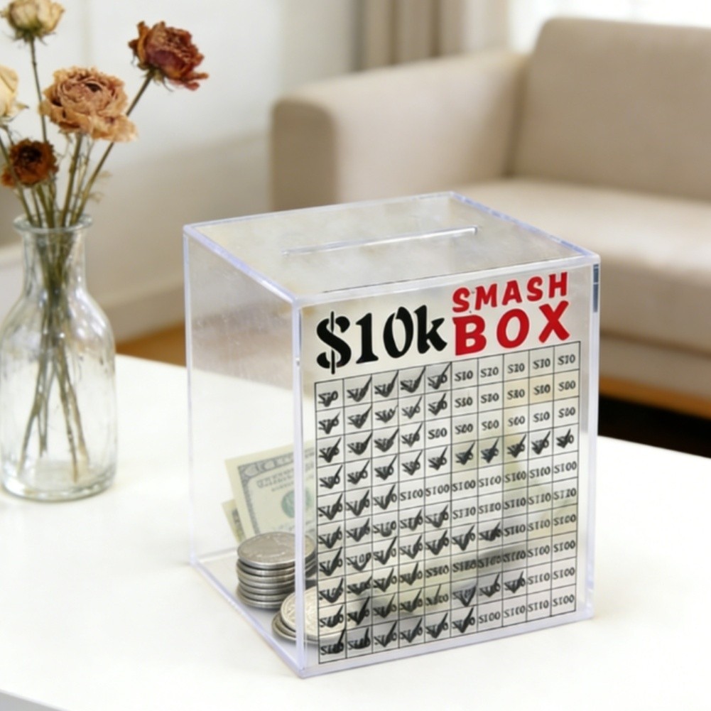 For Home Savings Jar Money Storage Home Office Use One-way Slot Design