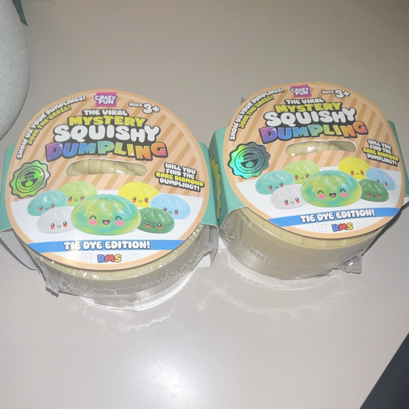 RMS Mystery Squishy Dumpling Tie Dye Tactile Sensory Toy 2-Pack 3+ US103-2317WM