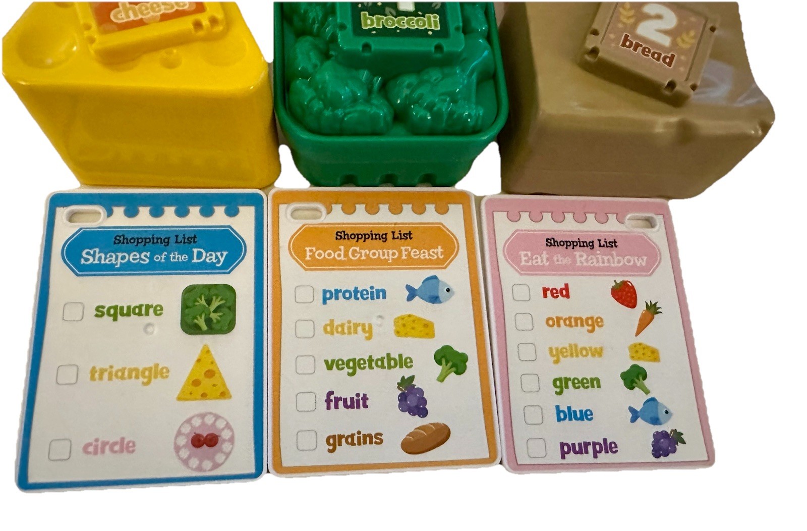 Leapfrog Count Along Basket and Scanner with Food Pieces and Shopping Lists