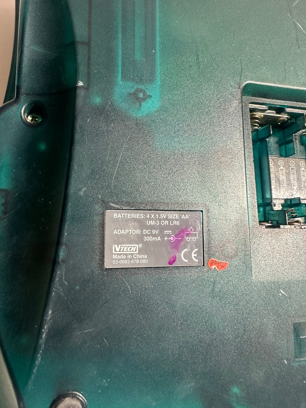 VTECH EP E-Power Kids Laptop – Retro Translucent Teal Green Tested Seems To Work