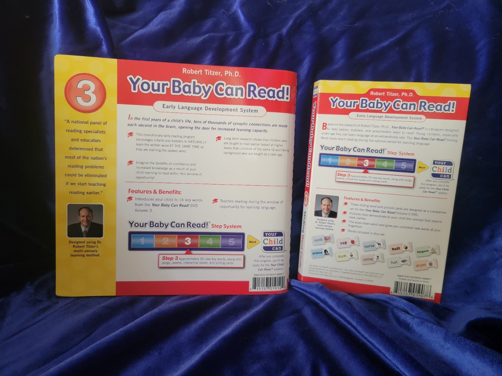 Your Baby Can Read Early Language Development System Flash Cards Book & CD Lot