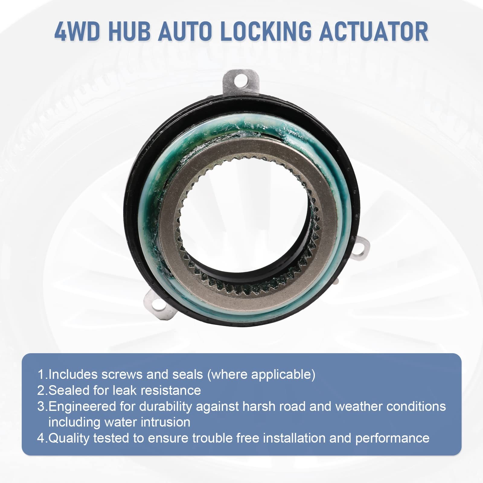 DICMIC 2Pcs 4WD Auto Locking Hub Actuator for 2004-2015 Ford F150 2003-2015 F…