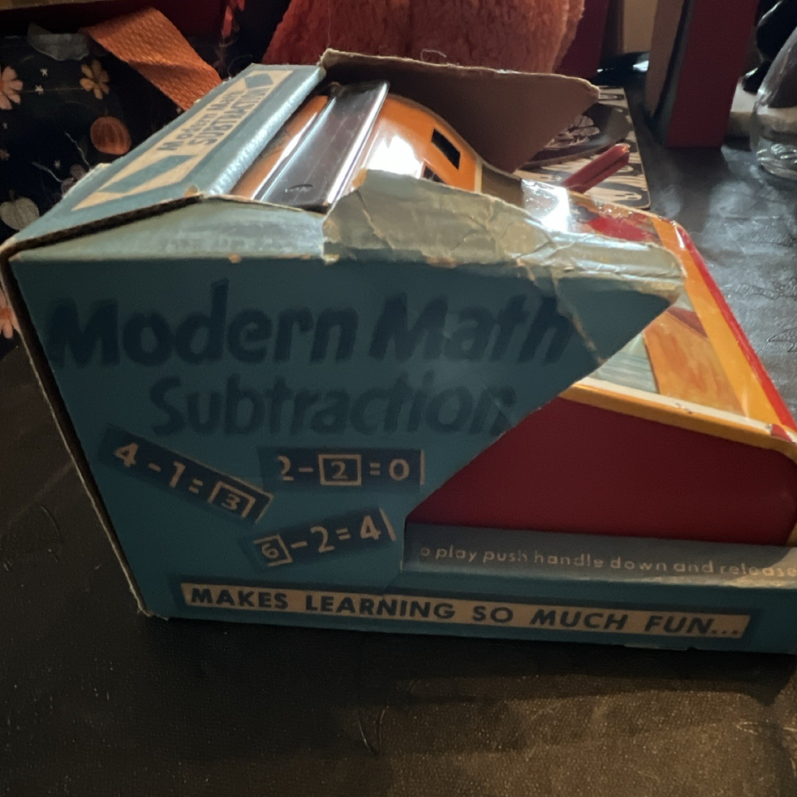 Wolverine Modern Math Subtraction Mechanical Game Vintage Toy Original Box USA
