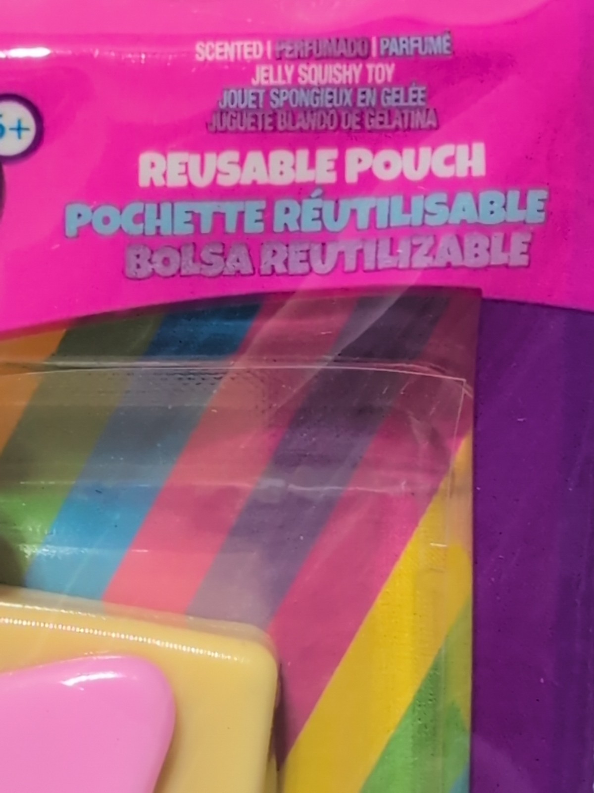 Taba Scented Pink Jelly Squishy Tart Toy DIY Decor Set Pouch 3″ x 2″ New