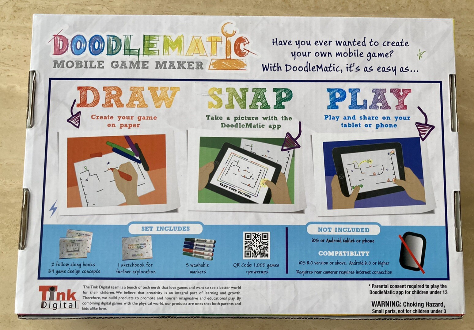 Doodlematic Mobile Game Maker STEM Toy Award Winning New Sealed