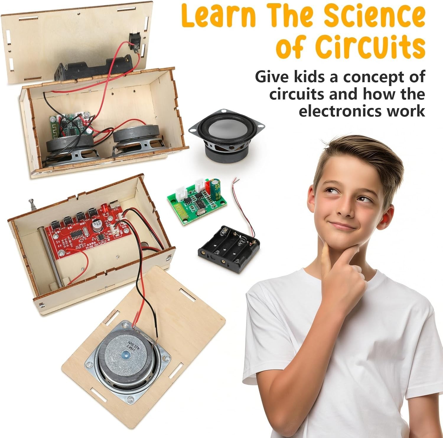 Stem Projects Toys for Boys age 8-12 12-14 Science Kit Building Own Bluetooth…