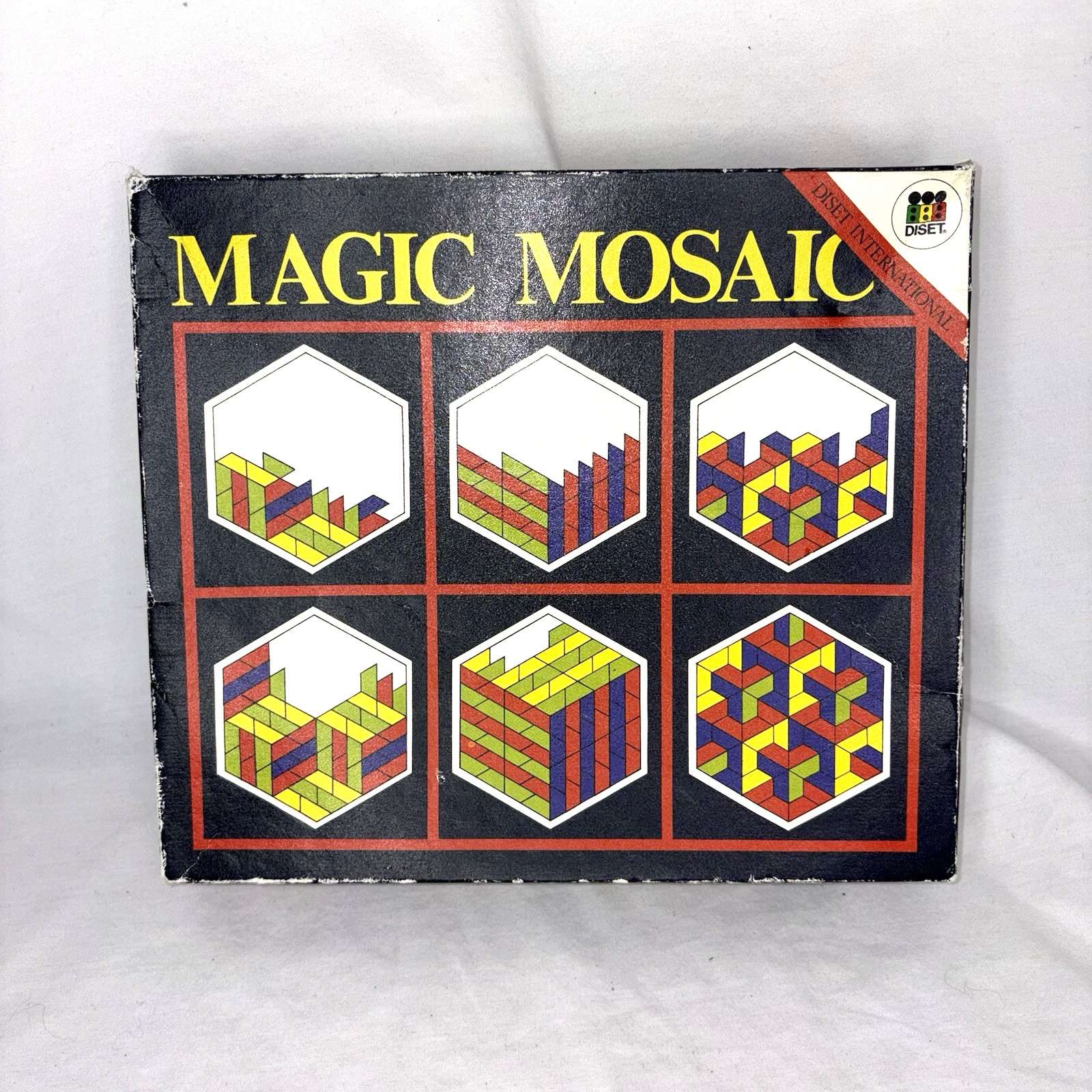 Magic Mosaic Educational Puzzle Game Create Build Diset International Vintage