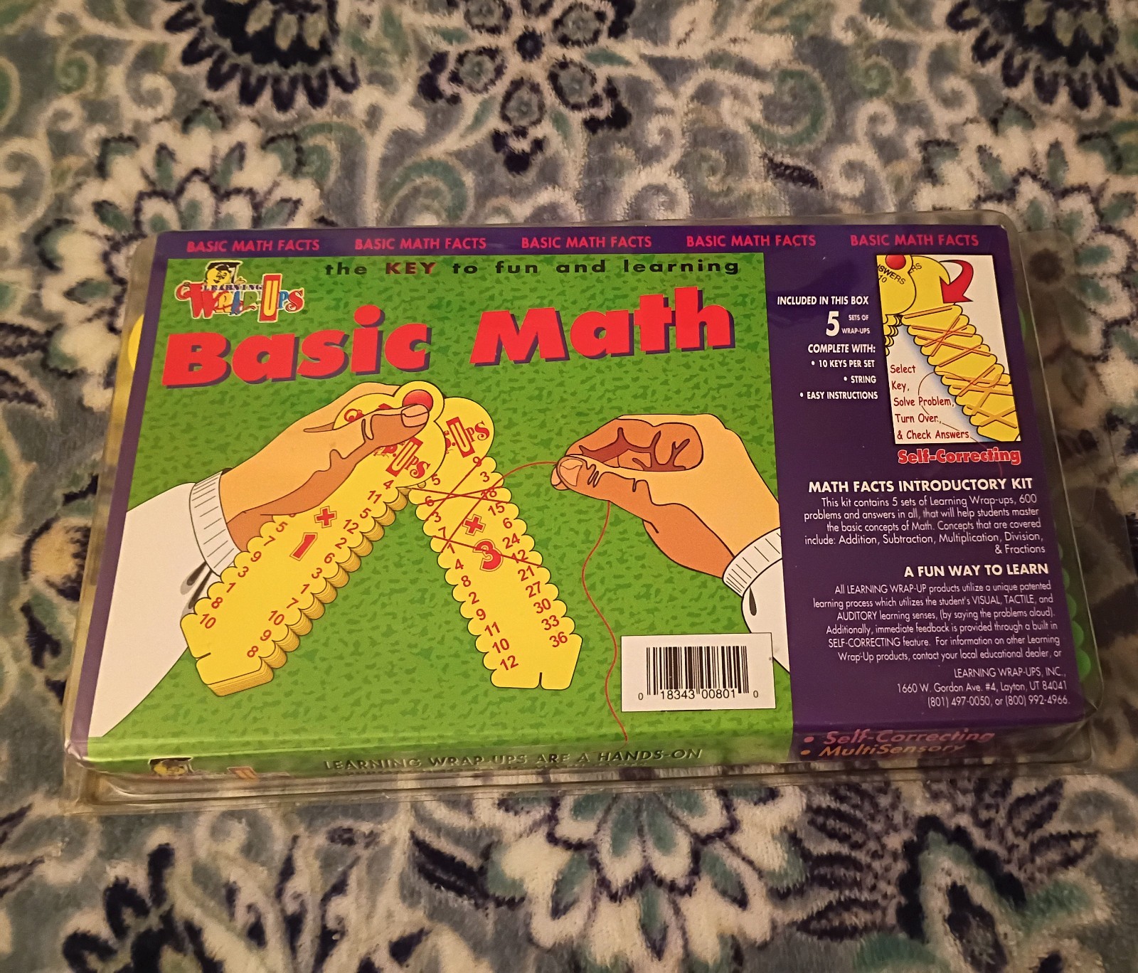 “Learning Wrap-Ups for Basic Math Facts” Complete New In Clear Wrap Set Of Five