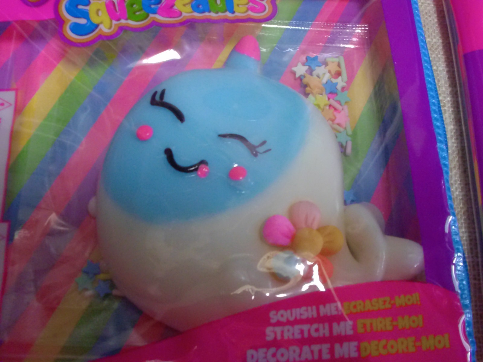 2 Taba Jelly Squeezeables FISH AND CAT Squishy, SCENTED Squeeze Toy