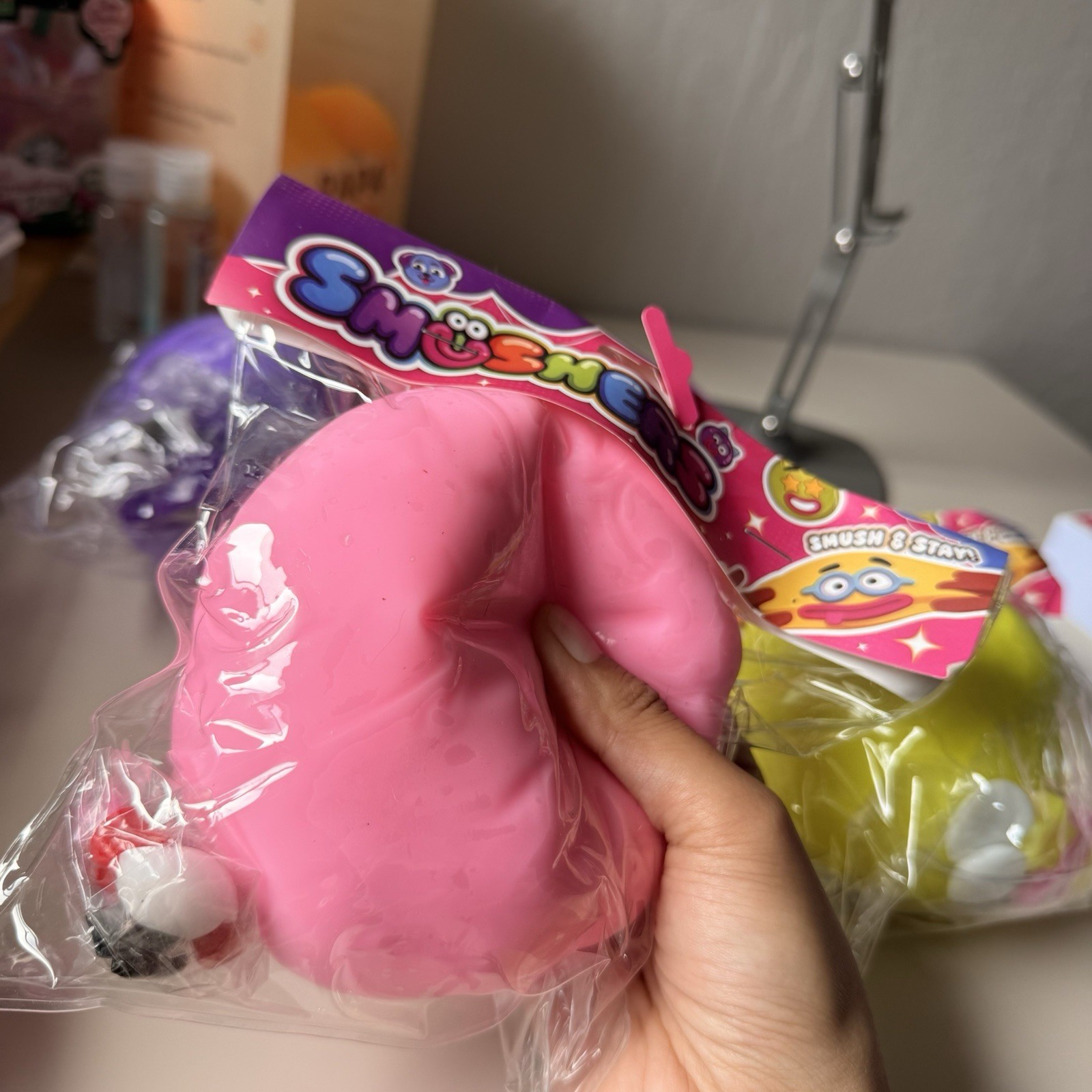 Smushers Squish & Stretch Tactile Squishy Squeeze Toy, Multicolor, Ages 3-7