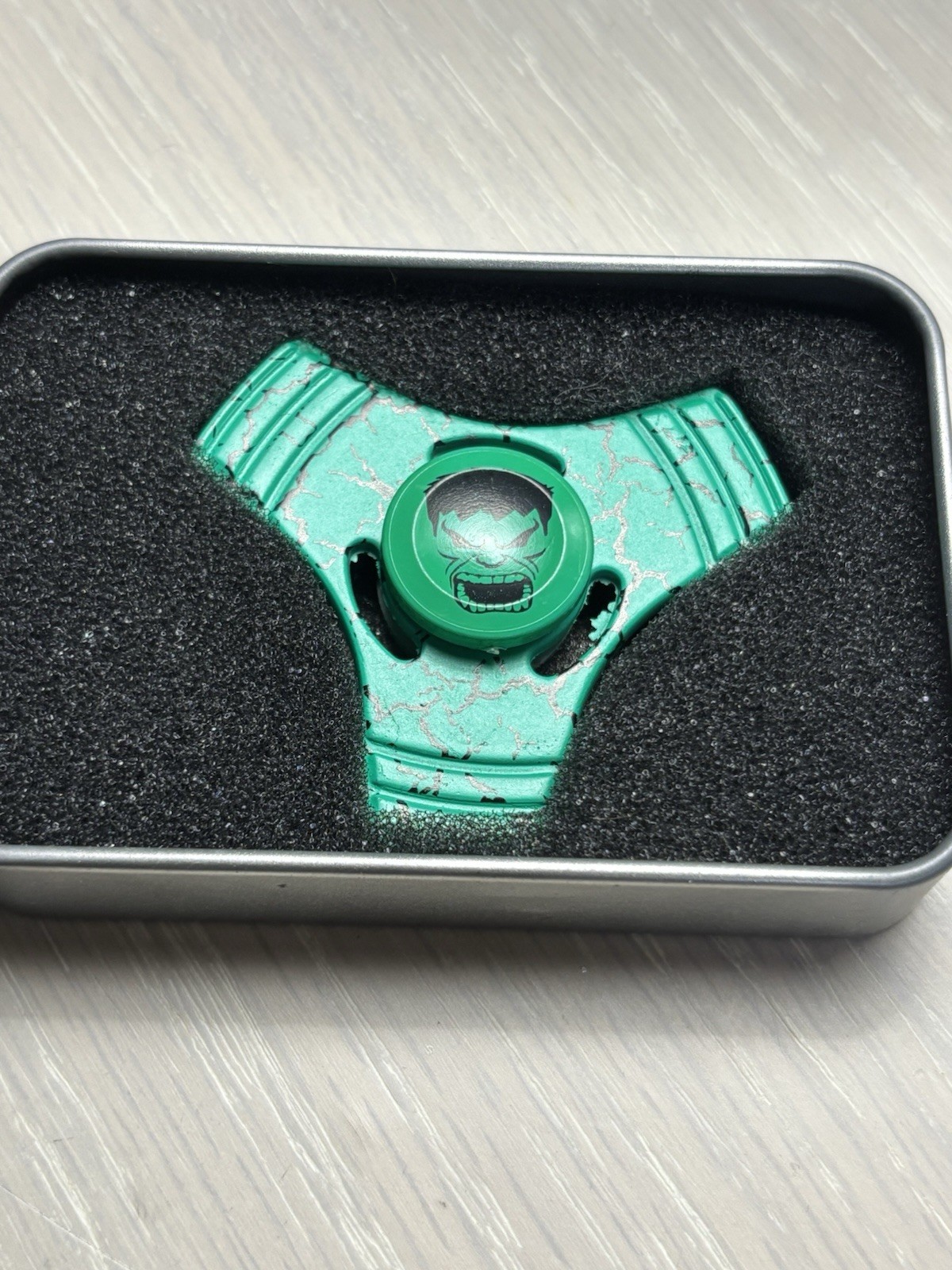 Marvel Hulk Green Black Hand Spinner Fidget Toy for Ages 4-7 8-11 Years