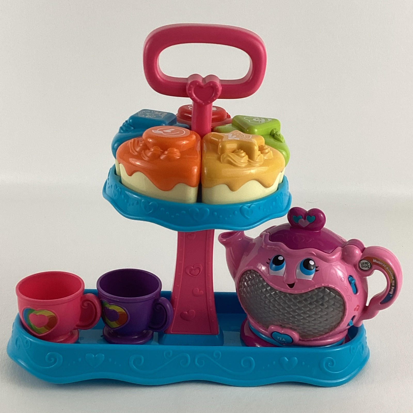 Leap Frog Sweet Treats Musical Rainbow Tea Party Playset Learning Shapes Colors