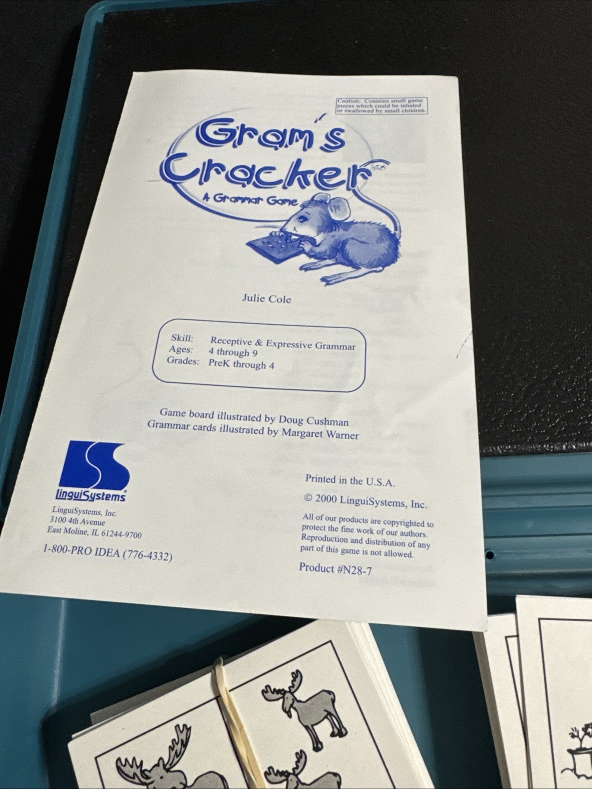 Linguisystems Vocabulary Play by Play Game Gram’s Cracker A Grammar Game