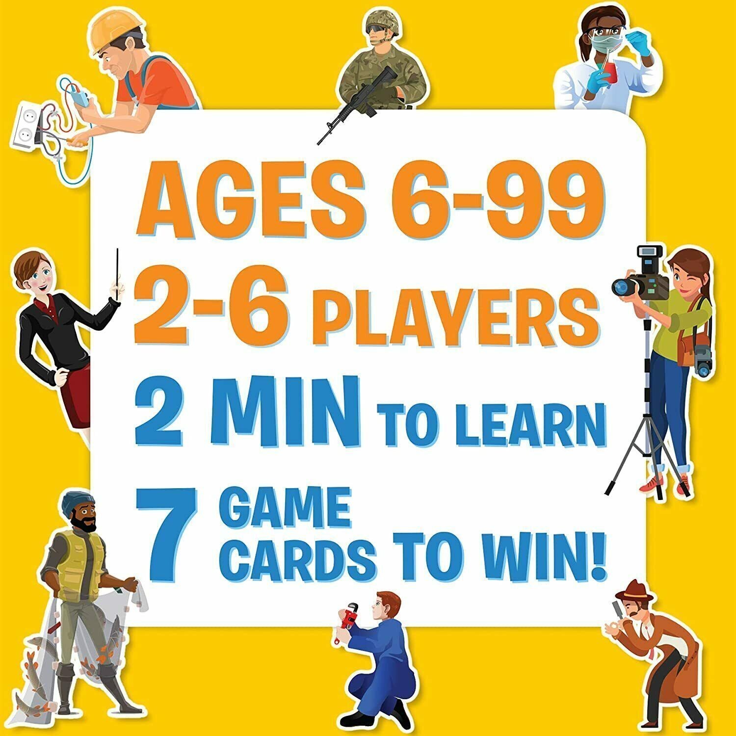 Guess in 10 Inspiring Professions Card Game for Ages 6+ Years and Up