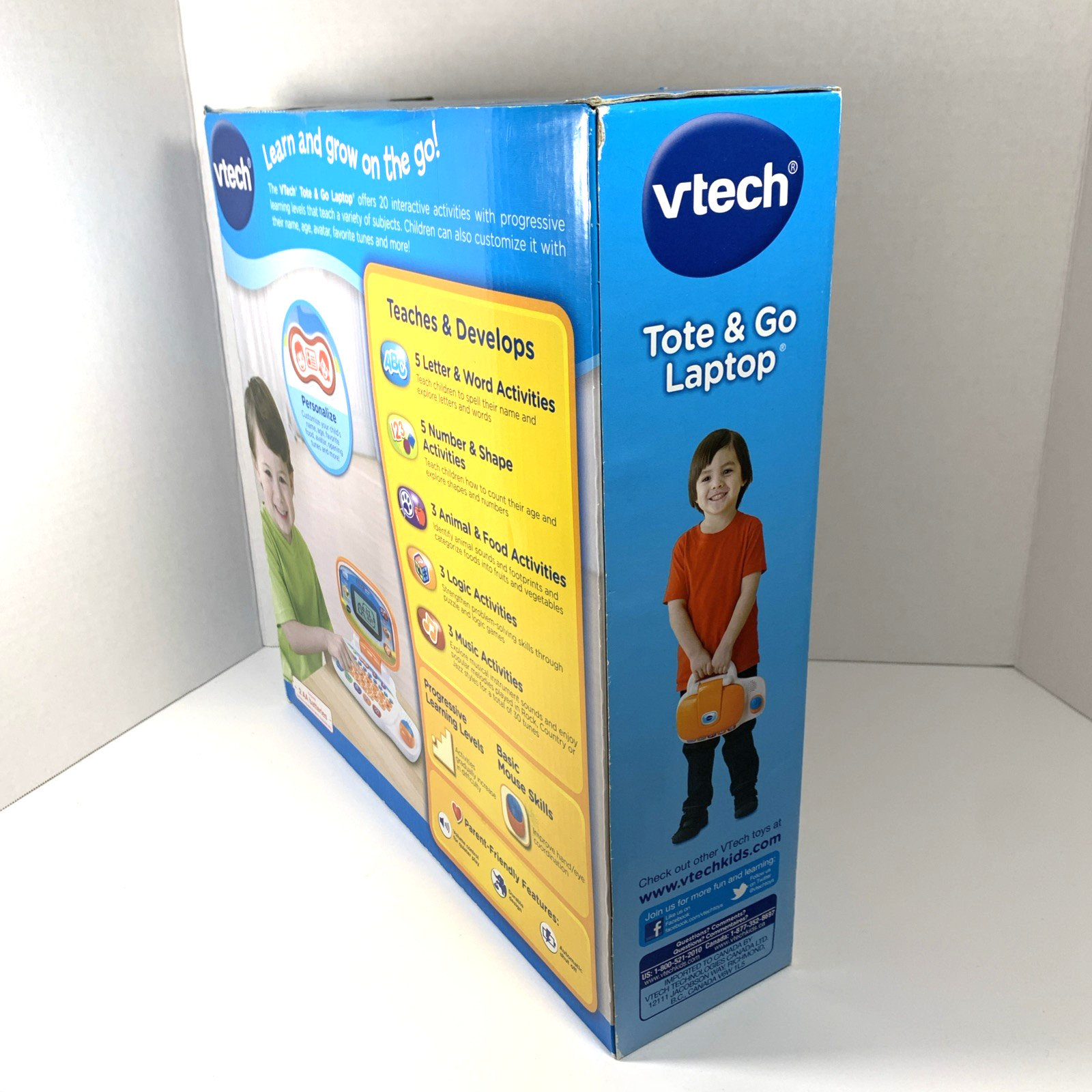 VTECH Tote & Go Laptop Learning Toy Educational Game Exclusive Color NIB