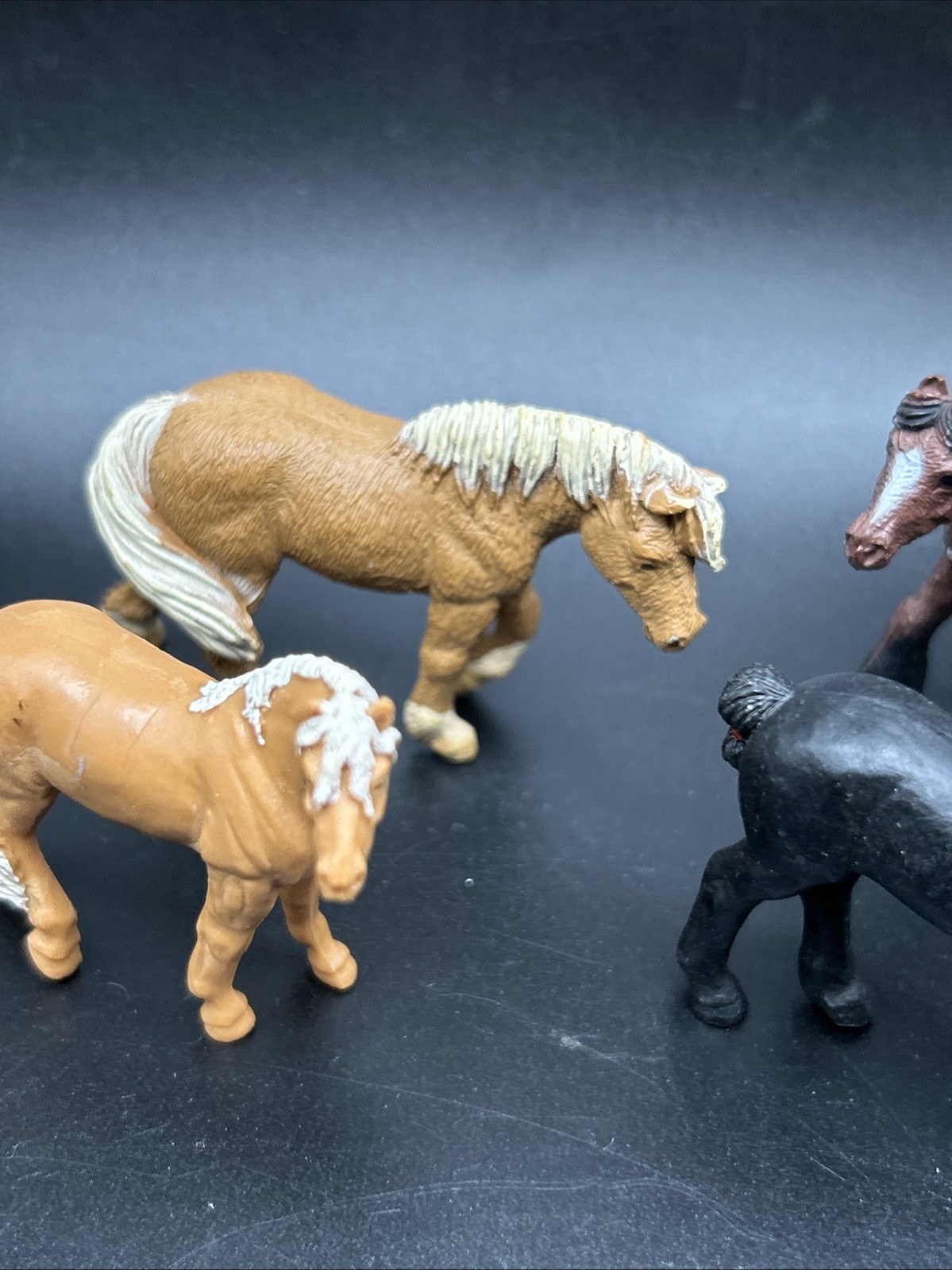 Safari LTD 2” mini horse Lot 6 Animal Figurine farm toy figure 1990s