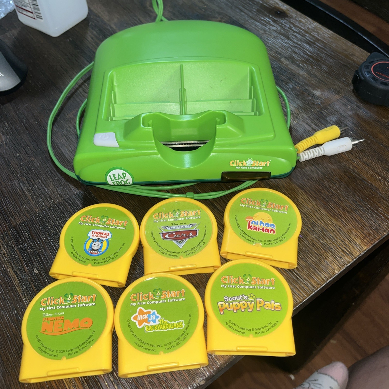 Leap Frog Click Start My First Computer Green – Console & 6 Click Starts